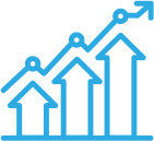 Grafik Datenübersich GlucoContro.online blau